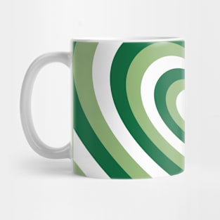 Green Latte Heart Mug